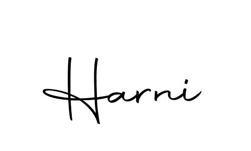 Use a signature maker to create a handwritten signature online. With this signature software, you can design (Autography-DOLnW) your own signature for name Harni. Harni signature style 10 images and pictures png