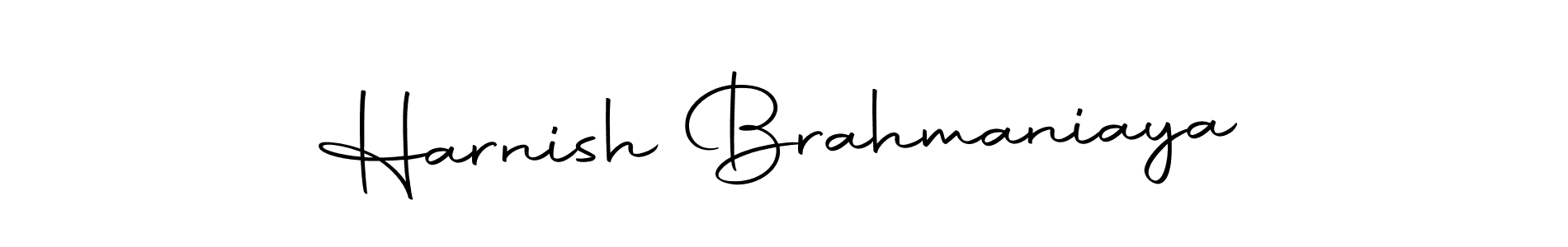 Similarly Autography-DOLnW is the best handwritten signature design. Signature creator online .You can use it as an online autograph creator for name Harnish Brahmaniaya. Harnish Brahmaniaya signature style 10 images and pictures png