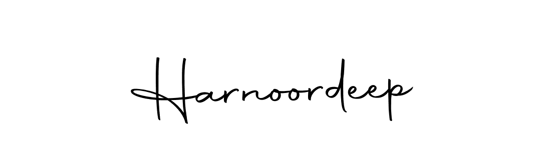 Use a signature maker to create a handwritten signature online. With this signature software, you can design (Autography-DOLnW) your own signature for name Harnoordeep. Harnoordeep signature style 10 images and pictures png