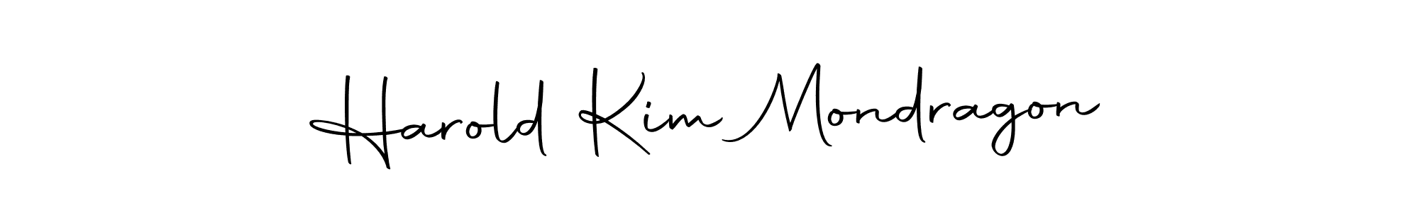 Make a beautiful signature design for name Harold Kim Mondragon. With this signature (Autography-DOLnW) style, you can create a handwritten signature for free. Harold Kim Mondragon signature style 10 images and pictures png