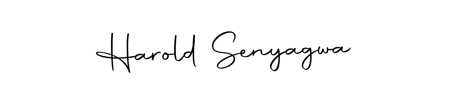 How to make Harold Senyagwa name signature. Use Autography-DOLnW style for creating short signs online. This is the latest handwritten sign. Harold Senyagwa signature style 10 images and pictures png