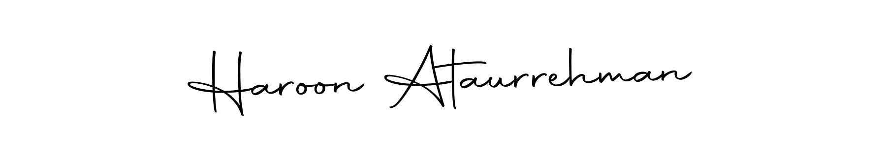 This is the best signature style for the Haroon Ataurrehman name. Also you like these signature font (Autography-DOLnW). Mix name signature. Haroon Ataurrehman signature style 10 images and pictures png