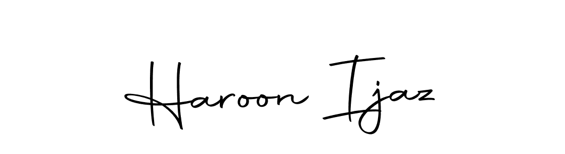Haroon Ijaz stylish signature style. Best Handwritten Sign (Autography-DOLnW) for my name. Handwritten Signature Collection Ideas for my name Haroon Ijaz. Haroon Ijaz signature style 10 images and pictures png