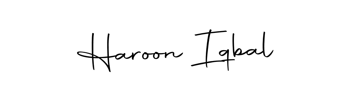 Create a beautiful signature design for name Haroon Iqbal. With this signature (Autography-DOLnW) fonts, you can make a handwritten signature for free. Haroon Iqbal signature style 10 images and pictures png