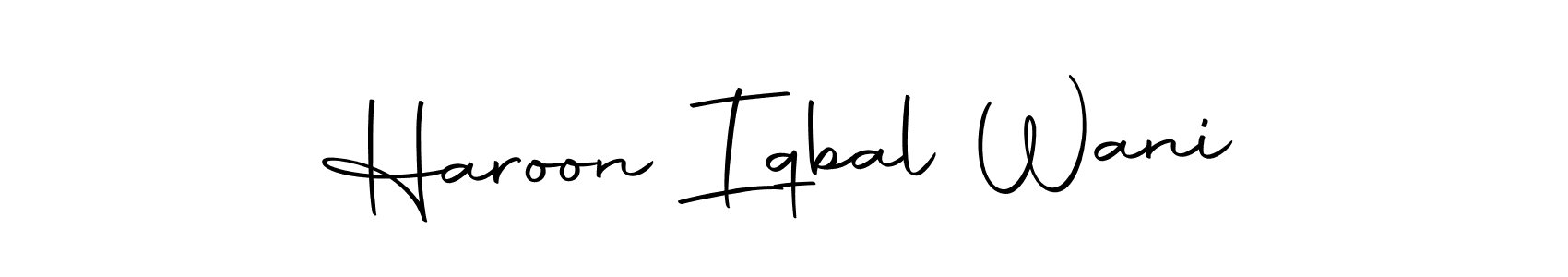 Haroon Iqbal Wani stylish signature style. Best Handwritten Sign (Autography-DOLnW) for my name. Handwritten Signature Collection Ideas for my name Haroon Iqbal Wani. Haroon Iqbal Wani signature style 10 images and pictures png