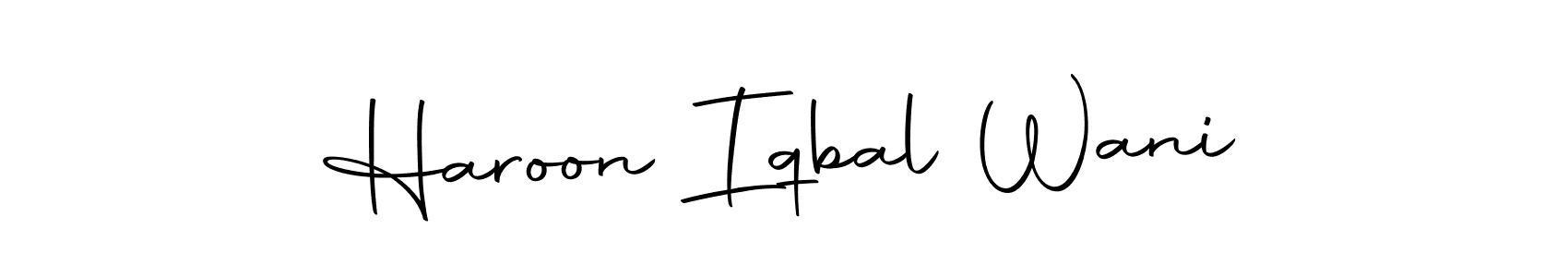 Make a short Haroon Iqbal Wani signature style. Manage your documents anywhere anytime using Autography-DOLnW. Create and add eSignatures, submit forms, share and send files easily. Haroon Iqbal Wani signature style 10 images and pictures png