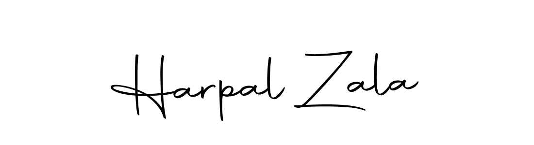 Harpal Zala stylish signature style. Best Handwritten Sign (Autography-DOLnW) for my name. Handwritten Signature Collection Ideas for my name Harpal Zala. Harpal Zala signature style 10 images and pictures png