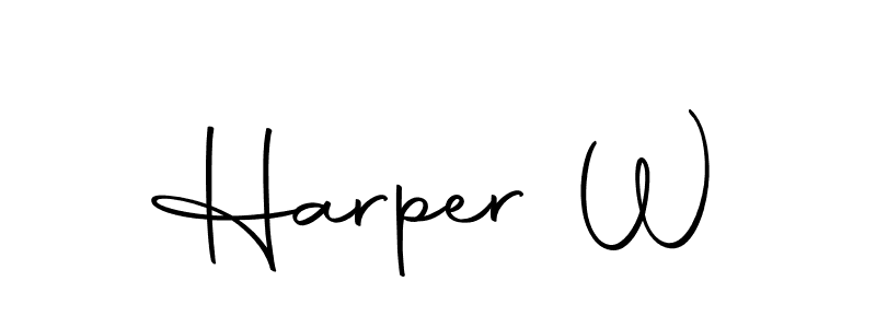 Make a beautiful signature design for name Harper W. With this signature (Autography-DOLnW) style, you can create a handwritten signature for free. Harper W signature style 10 images and pictures png