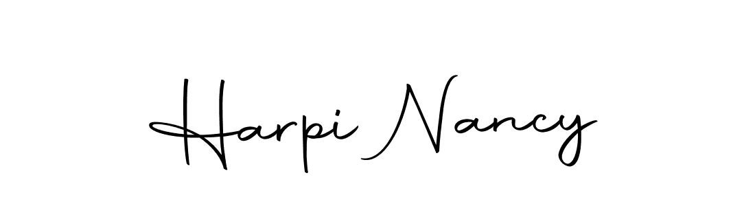 Design your own signature with our free online signature maker. With this signature software, you can create a handwritten (Autography-DOLnW) signature for name Harpi Nancy. Harpi Nancy signature style 10 images and pictures png