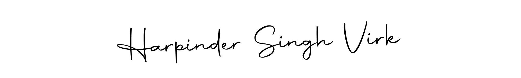 Create a beautiful signature design for name Harpinder Singh Virk. With this signature (Autography-DOLnW) fonts, you can make a handwritten signature for free. Harpinder Singh Virk signature style 10 images and pictures png