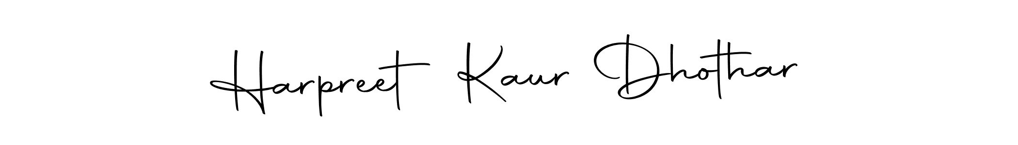 The best way (Autography-DOLnW) to make a short signature is to pick only two or three words in your name. The name Harpreet Kaur Dhothar include a total of six letters. For converting this name. Harpreet Kaur Dhothar signature style 10 images and pictures png
