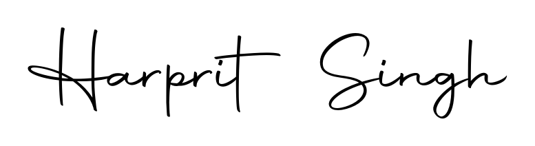 Designed for modern professionals: Harprit Singh name signature crafted with Autography-DOLnW script. Ready for digital PDF workflows. Harprit Singh signature style 10 images and pictures png