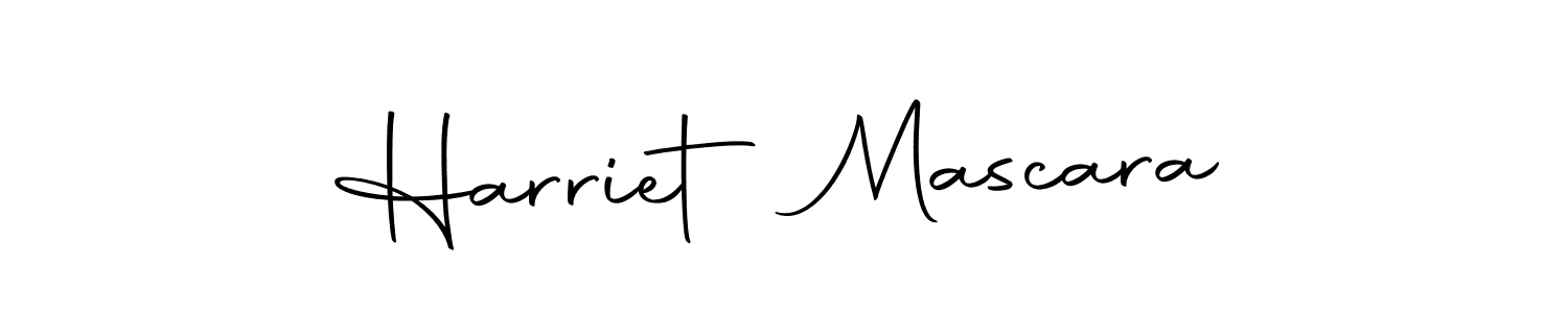 Make a beautiful signature design for name Harriet Mascara. With this signature (Autography-DOLnW) style, you can create a handwritten signature for free. Harriet Mascara signature style 10 images and pictures png