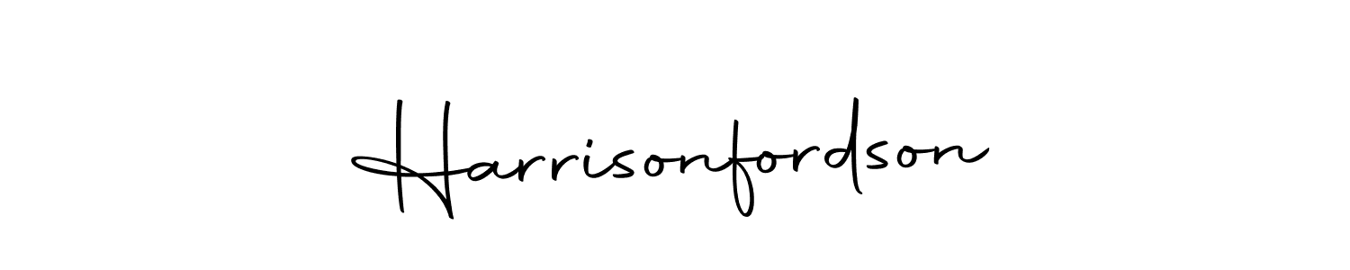 Use a signature maker to create a handwritten signature online. With this signature software, you can design (Autography-DOLnW) your own signature for name Harrisonfordson. Harrisonfordson signature style 10 images and pictures png