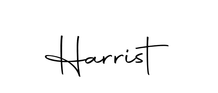 Design your own signature with our free online signature maker. With this signature software, you can create a handwritten (Autography-DOLnW) signature for name Harrist. Harrist signature style 10 images and pictures png