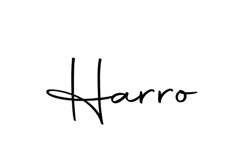 Design your own signature with our free online signature maker. With this signature software, you can create a handwritten (Autography-DOLnW) signature for name Harro. Harro signature style 10 images and pictures png