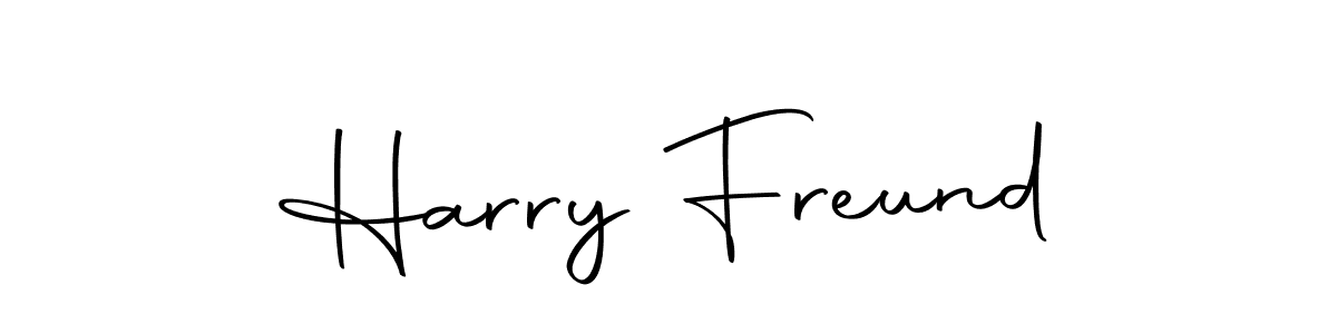 How to make Harry Freund name signature. Use Autography-DOLnW style for creating short signs online. This is the latest handwritten sign. Harry Freund signature style 10 images and pictures png