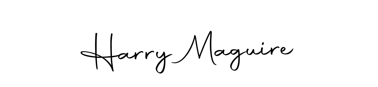 Create a beautiful signature design for name Harry Maguire. With this signature (Autography-DOLnW) fonts, you can make a handwritten signature for free. Harry Maguire signature style 10 images and pictures png