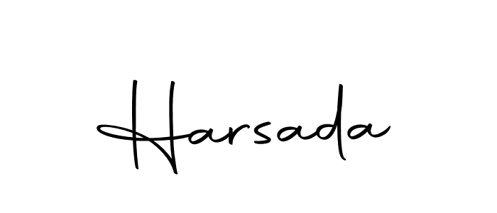 You should practise on your own different ways (Autography-DOLnW) to write your name (Harsada) in signature. don't let someone else do it for you. Harsada signature style 10 images and pictures png