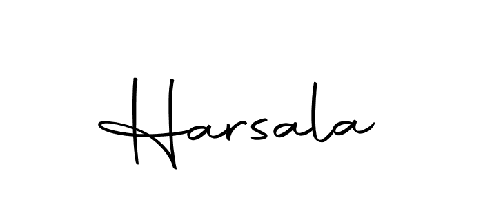 Make a beautiful signature design for name Harsala. With this signature (Autography-DOLnW) style, you can create a handwritten signature for free. Harsala signature style 10 images and pictures png