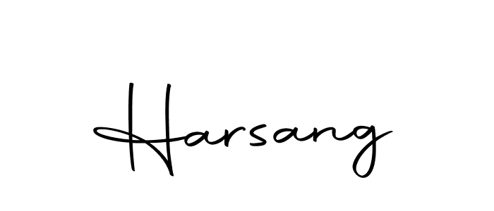 Use a signature maker to create a handwritten signature online. With this signature software, you can design (Autography-DOLnW) your own signature for name Harsang. Harsang signature style 10 images and pictures png