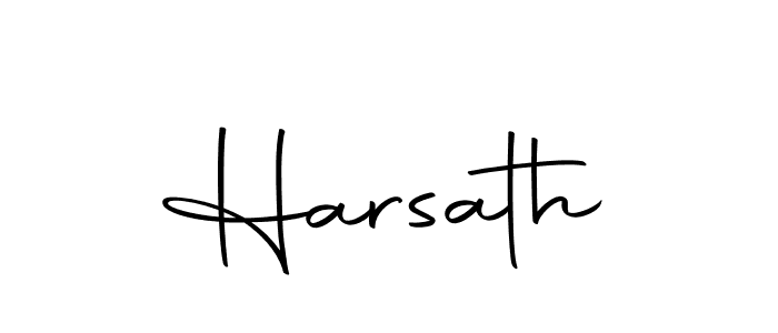 Create a beautiful signature design for name Harsath. With this signature (Autography-DOLnW) fonts, you can make a handwritten signature for free. Harsath signature style 10 images and pictures png