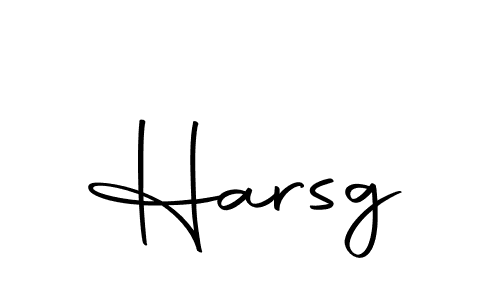 How to make Harsg signature? Autography-DOLnW is a professional autograph style. Create handwritten signature for Harsg name. Harsg signature style 10 images and pictures png