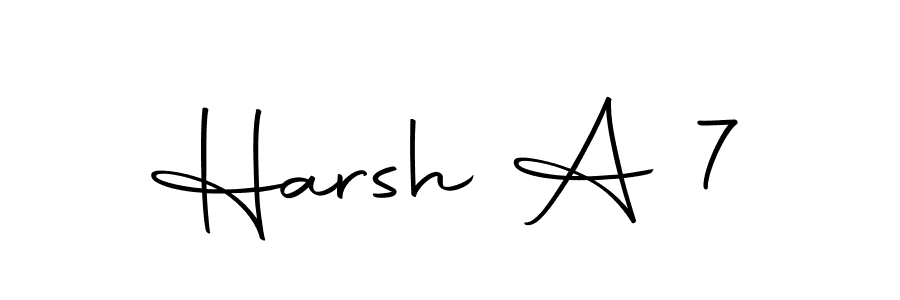 Make a beautiful signature design for name Harsh A 7. With this signature (Autography-DOLnW) style, you can create a handwritten signature for free. Harsh A 7 signature style 10 images and pictures png