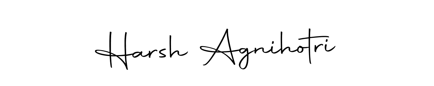 Harsh Agnihotri stylish signature style. Best Handwritten Sign (Autography-DOLnW) for my name. Handwritten Signature Collection Ideas for my name Harsh Agnihotri. Harsh Agnihotri signature style 10 images and pictures png