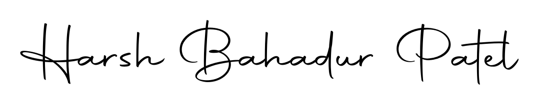 Upgrade your professional image with Harsh Bahadur Patel signature created with Autography-DOLnW font. Fast, free, and watermark-free download. Harsh Bahadur Patel signature style 10 images and pictures png