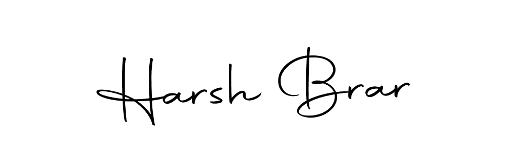 Use a signature maker to create a handwritten signature online. With this signature software, you can design (Autography-DOLnW) your own signature for name Harsh Brar. Harsh Brar signature style 10 images and pictures png