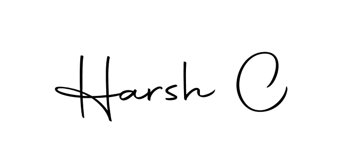 Make a beautiful signature design for name Harsh C. Use this online signature maker to create a handwritten signature for free. Harsh C signature style 10 images and pictures png