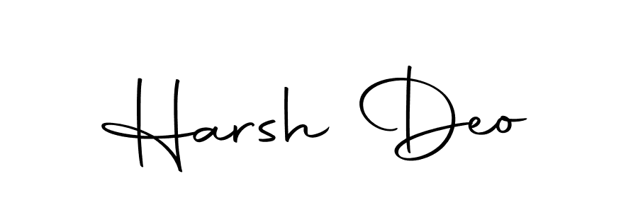 You should practise on your own different ways (Autography-DOLnW) to write your name (Harsh Deo) in signature. don't let someone else do it for you. Harsh Deo signature style 10 images and pictures png