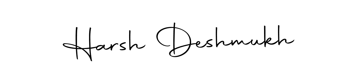 How to make Harsh Deshmukh name signature. Use Autography-DOLnW style for creating short signs online. This is the latest handwritten sign. Harsh Deshmukh signature style 10 images and pictures png