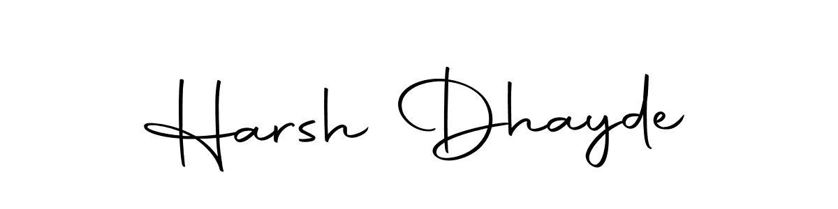 You should practise on your own different ways (Autography-DOLnW) to write your name (Harsh Dhayde) in signature. don't let someone else do it for you. Harsh Dhayde signature style 10 images and pictures png