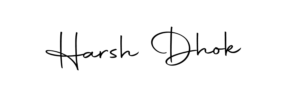 Here are the top 10 professional signature styles for the name Harsh Dhok. These are the best autograph styles you can use for your name. Harsh Dhok signature style 10 images and pictures png