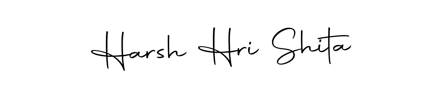 How to make Harsh Hri Shita name signature. Use Autography-DOLnW style for creating short signs online. This is the latest handwritten sign. Harsh Hri Shita signature style 10 images and pictures png
