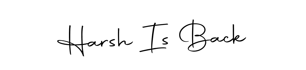 How to make Harsh Is Back name signature. Use Autography-DOLnW style for creating short signs online. This is the latest handwritten sign. Harsh Is Back signature style 10 images and pictures png