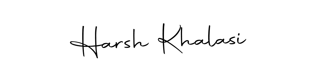 Use a signature maker to create a handwritten signature online. With this signature software, you can design (Autography-DOLnW) your own signature for name Harsh Khalasi. Harsh Khalasi signature style 10 images and pictures png