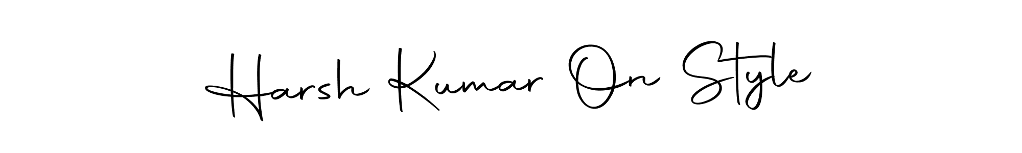Use a signature maker to create a handwritten signature online. With this signature software, you can design (Autography-DOLnW) your own signature for name Harsh Kumar On Style. Harsh Kumar On Style signature style 10 images and pictures png