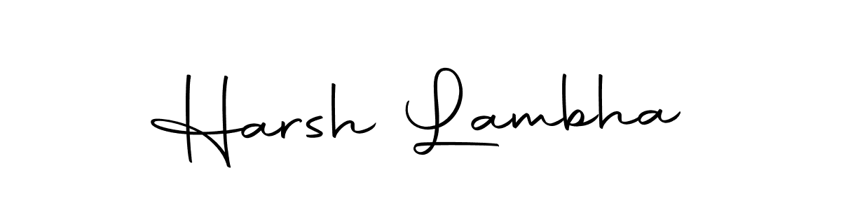 Also we have Harsh Lambha name is the best signature style. Create professional handwritten signature collection using Autography-DOLnW autograph style. Harsh Lambha signature style 10 images and pictures png