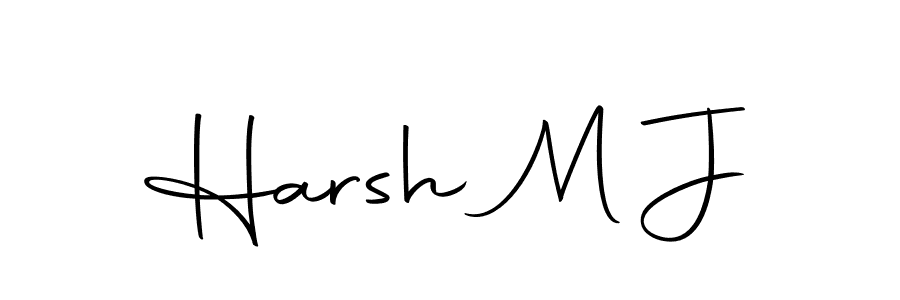 Once you've used our free online signature maker to create your best signature Autography-DOLnW style, it's time to enjoy all of the benefits that Harsh M J name signing documents. Harsh M J signature style 10 images and pictures png