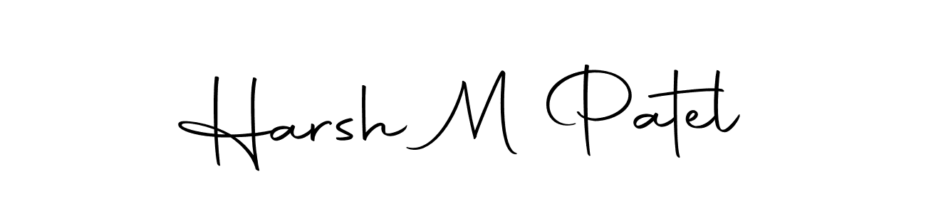 Harsh M Patel stylish signature style. Best Handwritten Sign (Autography-DOLnW) for my name. Handwritten Signature Collection Ideas for my name Harsh M Patel. Harsh M Patel signature style 10 images and pictures png