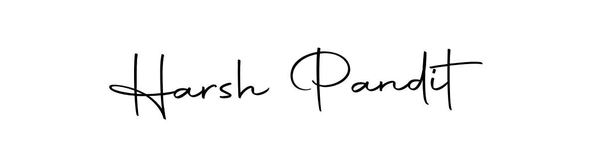 Create a beautiful signature design for name Harsh Pandit. With this signature (Autography-DOLnW) fonts, you can make a handwritten signature for free. Harsh Pandit signature style 10 images and pictures png