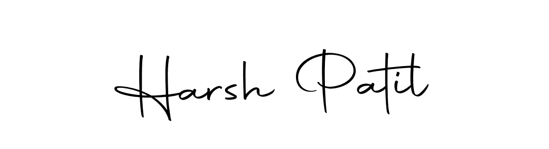Design your own signature with our free online signature maker. With this signature software, you can create a handwritten (Autography-DOLnW) signature for name Harsh Patil. Harsh Patil signature style 10 images and pictures png