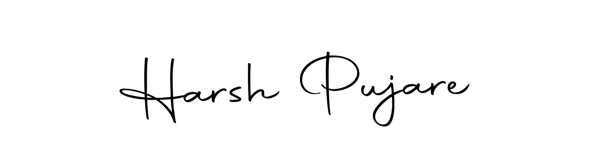 The best way (Autography-DOLnW) to make a short signature is to pick only two or three words in your name. The name Harsh Pujare include a total of six letters. For converting this name. Harsh Pujare signature style 10 images and pictures png