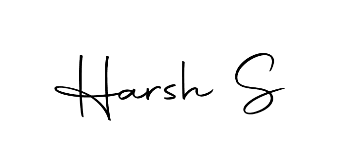 Create a beautiful signature design for name Harsh S. With this signature (Autography-DOLnW) fonts, you can make a handwritten signature for free. Harsh S signature style 10 images and pictures png