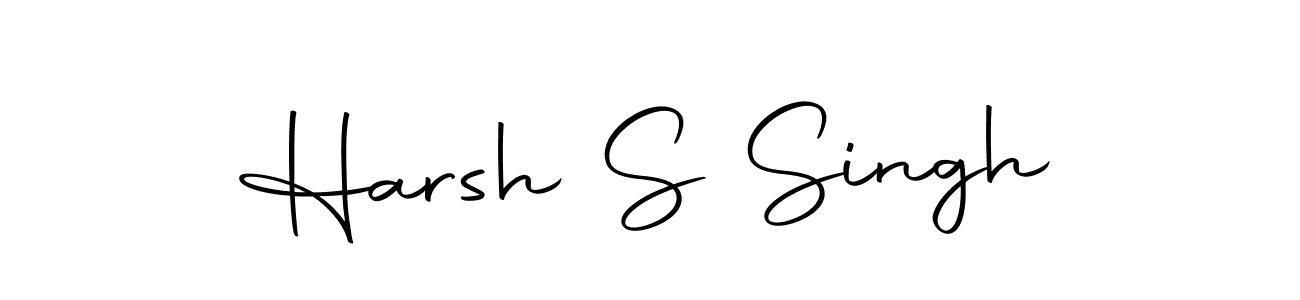 How to make Harsh S Singh name signature. Use Autography-DOLnW style for creating short signs online. This is the latest handwritten sign. Harsh S Singh signature style 10 images and pictures png