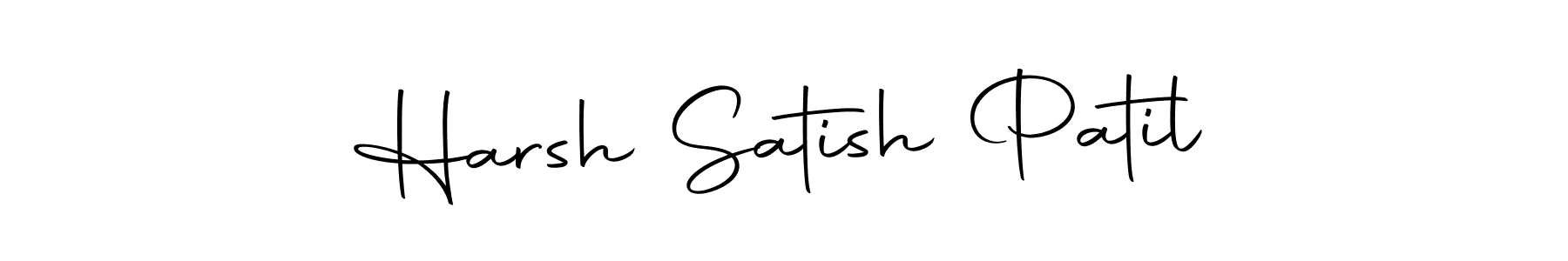 Create a beautiful signature design for name Harsh Satish Patil. With this signature (Autography-DOLnW) fonts, you can make a handwritten signature for free. Harsh Satish Patil signature style 10 images and pictures png