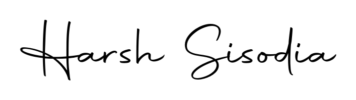 Looking for an artistic signature for Harsh Sisodia? The Autography-DOLnW calligraphy style gives a sophisticated flow suitable for business cards and emails. Harsh Sisodia signature style 10 images and pictures png